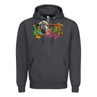 Smoke Western Love Sheeps Zipper Hoodie - LillyAllenDesigns