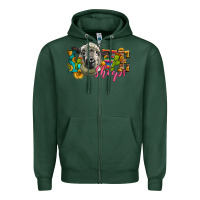 Sports Green Western Love Sheeps Zipper Hoodie - LillyAllenDesigns