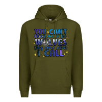 Army Green you cant throw me to the wolves they come when i c Premium Hoodie - Artiststas