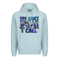 Blue Mist you cant throw me to the wolves they come when i c Premium Hoodie - Artiststas