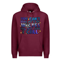 Burgundy you cant throw me to the wolves they come when i c Premium Hoodie - Artiststas