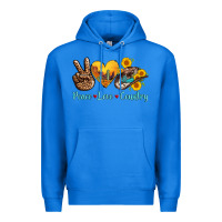 True Royal peace love country cowhide cowboy hat Premium Hoodie - AdoDesignShop