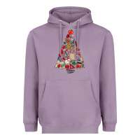 Lavender teacher christmas tree Heavyweight Hoodie - MaliasSmallBusiness