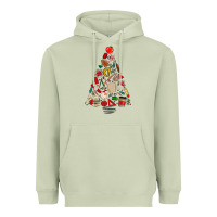 Matcha teacher christmas tree Heavyweight Hoodie - MaliasSmallBusiness