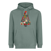 Sage teacher christmas tree Heavyweight Hoodie - MaliasSmallBusiness
