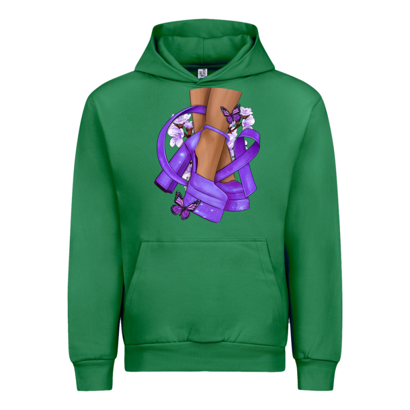 Cancer Diva Purple Ribbon Urban Hoodie by NancyCooperArtShop | Teevron
