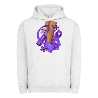 Pigment Lunar Rock Cancer diva purple ribbon Urban Hoodie - NancyCooperArtShop