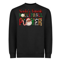 Black afro santa's favorite volleyball player for christ Heavyweight Sweatshirt - FaDigitalArtStudio