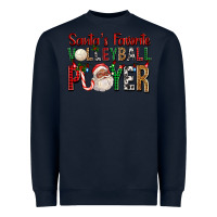 Navy afro santa's favorite volleyball player for christ Heavyweight Sweatshirt - FaDigitalArtStudio