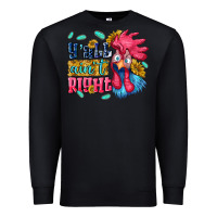 Black yall aint right with chicken Premium Sweatshirt - NancyCooperArtShop