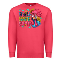 Cardinal yall aint right with chicken Premium Sweatshirt - NancyCooperArtShop