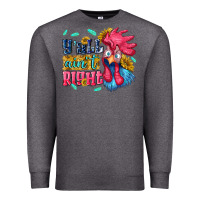 Charcoal Heather yall aint right with chicken Premium Sweatshirt - NancyCooperArtShop