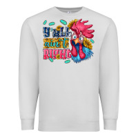 Dove Grey yall aint right with chicken Premium Sweatshirt - NancyCooperArtShop