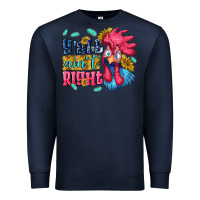 Navy yall aint right with chicken Premium Sweatshirt - NancyCooperArtShop