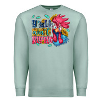 Seafoam yall aint right with chicken Premium Sweatshirt - NancyCooperArtShop