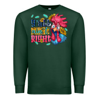 Sports Green yall aint right with chicken Premium Sweatshirt - NancyCooperArtShop