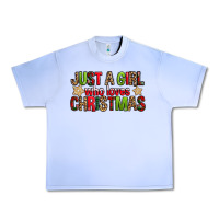Grape Ice just a girl who loves christmas with cookies Urban Heavy Tee - FaDigitalArtStudio