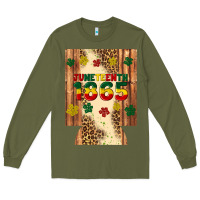 Army Green juneteenth 1865 12 oz can cooler (regular) Long Sleeve Tee - Artiststas