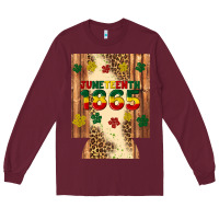 Burgundy juneteenth 1865 12 oz can cooler (regular) Long Sleeve Tee - Artiststas