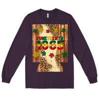 Plum juneteenth 1865 12 oz can cooler (regular) Long Sleeve Tee - Artiststas