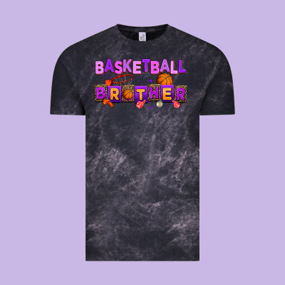 Basketball Brother Vintage Tee Designed By Adodesignshop