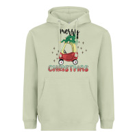 Matcha merry christmas kids car Heavyweight Hoodie - MaliasSmallBusiness
