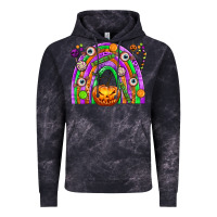 Cloud Black Halloween Rainbow Vintage Hoodie - texasbilliewilder