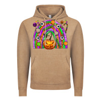 Vintage Coffee Halloween Rainbow Vintage Hoodie - texasbilliewilder