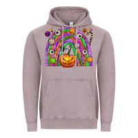 Vintage Zinc Halloween Rainbow Vintage Hoodie - texasbilliewilder