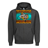 Charcoal Heather sunflowers cowhide leopard texas map Zipper Hoodie - BarkalooDesign