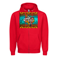 Red sunflowers cowhide leopard texas map Zipper Hoodie - BarkalooDesign