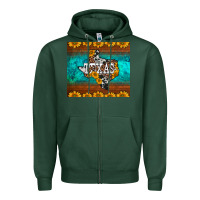Sports Green sunflowers cowhide leopard texas map Zipper Hoodie - BarkalooDesign