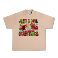 Burro just a girl who loves christmas Urban Heavy Tee - FaDigitalArtStudio