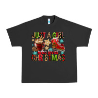 Pigment Black just a girl who loves christmas Urban Heavy Tee - FaDigitalArtStudio