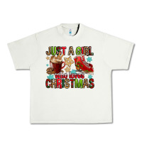 Pistachio just a girl who loves christmas Urban Heavy Tee - FaDigitalArtStudio