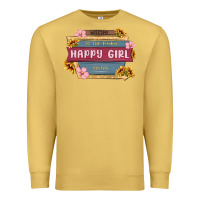 Antique Gold welcome to the fabulous happy girl avenue Premium Sweatshirt - MaliasSmallBusiness