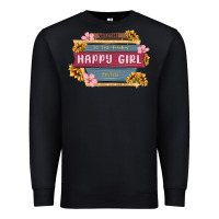 Black welcome to the fabulous happy girl avenue Premium Sweatshirt - MaliasSmallBusiness
