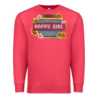 Cardinal welcome to the fabulous happy girl avenue Premium Sweatshirt - MaliasSmallBusiness