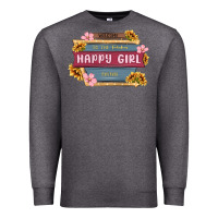 Charcoal Heather welcome to the fabulous happy girl avenue Premium Sweatshirt - MaliasSmallBusiness