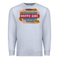 Heather Grey welcome to the fabulous happy girl avenue Premium Sweatshirt - MaliasSmallBusiness