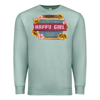 Seafoam welcome to the fabulous happy girl avenue Premium Sweatshirt - MaliasSmallBusiness