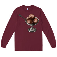 Burgundy Chocolate ice cream Long Sleeve Tee - AdoDesignShop