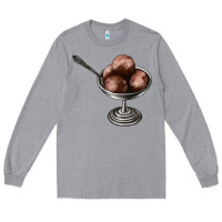 Heather Grey Chocolate ice cream Long Sleeve Tee - AdoDesignShop