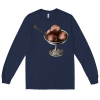 Navy Chocolate ice cream Long Sleeve Tee - AdoDesignShop