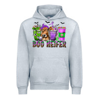 Heather Grey Boo Heifer Coffee Cups with Halloween Urban Hoodie - texasbilliewilder