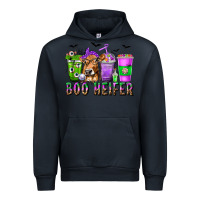 Navy Boo Heifer Coffee Cups with Halloween Urban Hoodie - texasbilliewilder