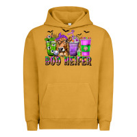 Pigment Peanut Butter Boo Heifer Coffee Cups with Halloween Urban Hoodie - texasbilliewilder