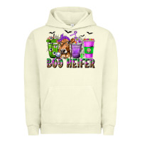 Pigment Pistachio Boo Heifer Coffee Cups with Halloween Urban Hoodie - texasbilliewilder