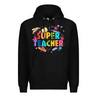 Black super teacher Premium Hoodie - Artiststas