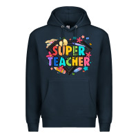 Navy super teacher Premium Hoodie - Artiststas